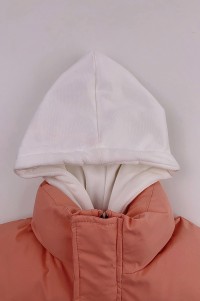 大量訂做夾棉假兩件外套  設計鬆緊袖口保暖連帽外套  夾棉外套供應商 SKVM015 細節-1
